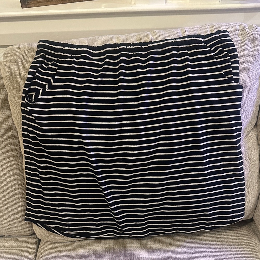 Sonoma Striped Black and White Women's Skirt